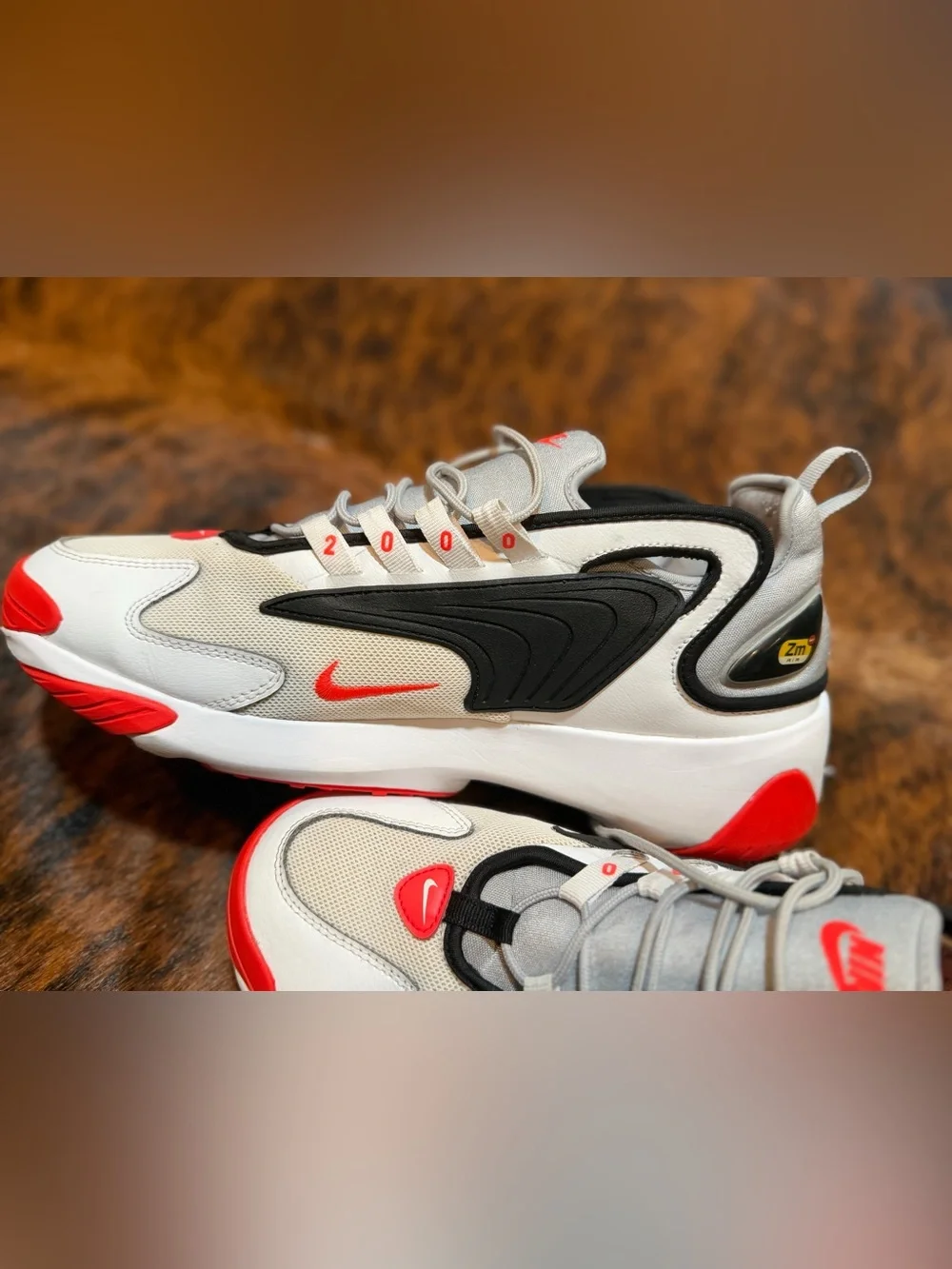 Nike Air Zoom 2K 2019 Grey Infrared White Red AO0269-105 MENS 12 Sneaker Classic